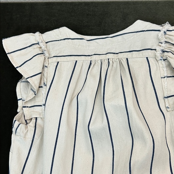 Anthropologie Navy and Cream Striped Jumpsuit - Picture 13 of 15